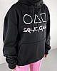 Squid Game Baskılı Oversize Kapüşonlu Sweat - Siyah Squid Game Baskılı Oversize Kapüşonlu Sweat - Siyah