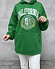 California Baskılı Kapüşonlu Sweatshirt - Yeşil