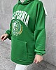 California Baskılı Kapüşonlu Sweatshirt - Yeşil