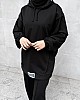 Balance Yazılı Sport Tesettür İkili Takım - Siyah