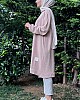 Armalı Ayrobin Kumaş Tunik - Krem