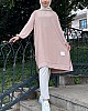 Armalı Ayrobin Kumaş Tunik - Krem
