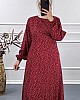 Belden Oturtmalı Elbise - Kırmızı