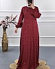 Belden Oturtmalı Elbise - Kırmızı
