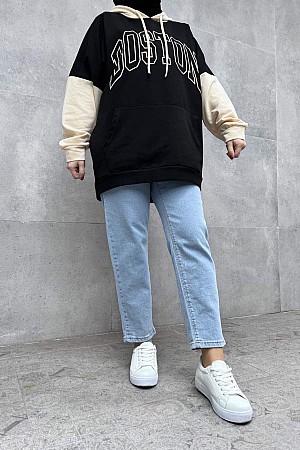 Boston Sweatshirt - Siyah
