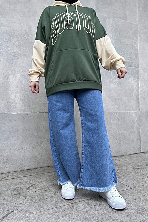 Boston Sweatshirt - Yeşil