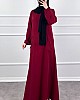 Cepli Ayrobin Elbise - Bordo