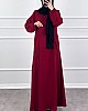 Cepli Ayrobin Elbise - Bordo