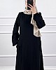 Cepli Ayrobin Elbise - Siyah