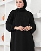 Çımalı Roba Detaylı Ferace Elbise - Siyah Çımalı Roba Detaylı Ferace Elbise - Siyah