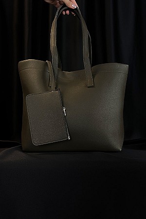 Cüzdanlı Çanta - Haki