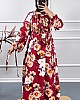 Dijital Baskı Elbise - Kırmızı Dijital Baskı Elbise - Kırmızı