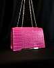 Elegant Deri Çanta - Pembe