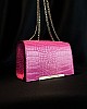 Elegant Deri Çanta - Pembe