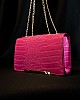 Elegant Deri Çanta - Pembe