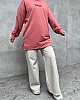Everlast Baskılı Sweatshirt - Pudra