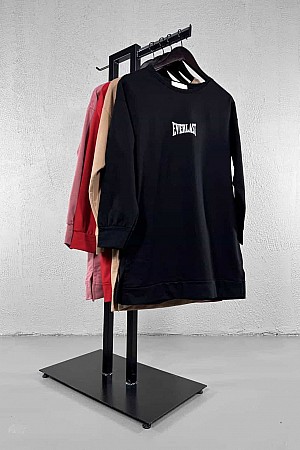 Everlast Baskılı Sweatshirt - Siyah