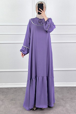Fistolu Elbise - Lila Fistolu Elbise - Lila