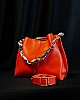 Fularlı Çanta - Turuncu
