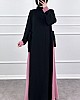 Garnili Fiyonklu Ayrobin Elbise - Pudra