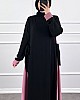 Garnili Fiyonklu Ayrobin Elbise - Pudra