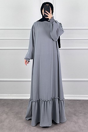 Gipeli Ayrobin Elbise - Gri