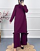 Kurdele Detaylı Takım - Mor Kurdele Detaylı Takım - Mor