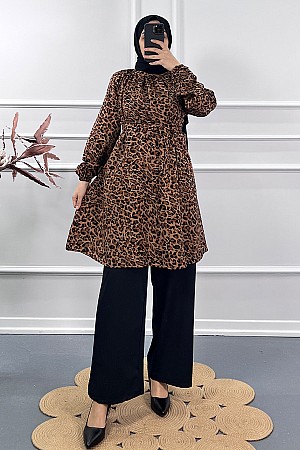 Leo İkili Takım - Kahverengi