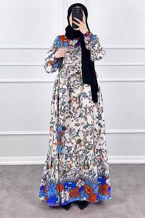 Lotus Elbise - Beyaz