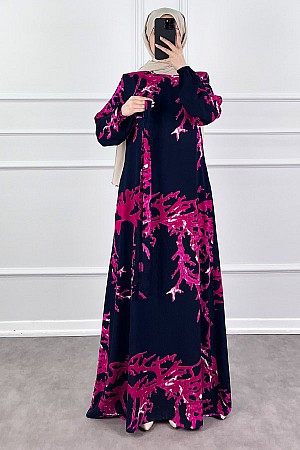 Mercan Elbise - Lacivert