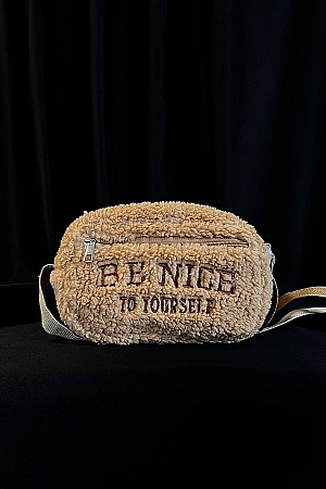 Peluş Çanta - Krem