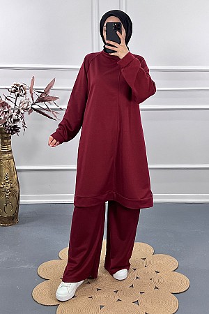 Salaş İki İplik Takım - Bordo