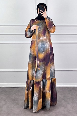 Sanatsal Elbise - Mürdüm