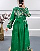 Sarmaşık Elbise - Yeşil