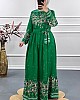Sarmaşık Elbise - Yeşil