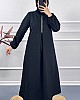 Taş Detaylı Gabardin Takım - Siyah