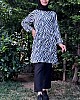 Zebra Desenli Tunik - Siyah Zebra Desenli Tunik - Siyah