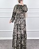 Zebra Elbise - Gold