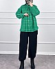 Arkası Uzun Tüvit Gömlek - Yesil