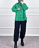 Arkası Uzun Tüvit Gömlek - Yesil