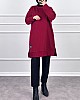 Arma Detaylı Tunik - Bordo
