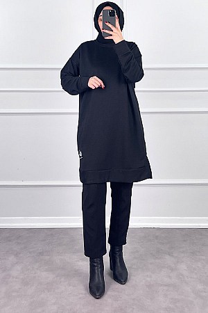 Arma Detaylı Tunik - Siyah