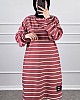 Armalı Çizgili Tunik - Pembe Armalı Çizgili Tunik - Pembe