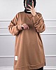 Armalı İki İplik Tunik - Vizon