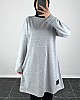 Armalı Tunik - Açık Gri