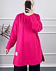Armalı İki İplik Tunik - Pembe