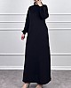 Boğazlı Elbise - Siyah