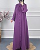 Cepli Tesettür Ferace - Mor