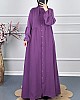 Cepli Tesettür Ferace - Mor