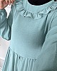 Çift Fırfırlı Elbise - Mint